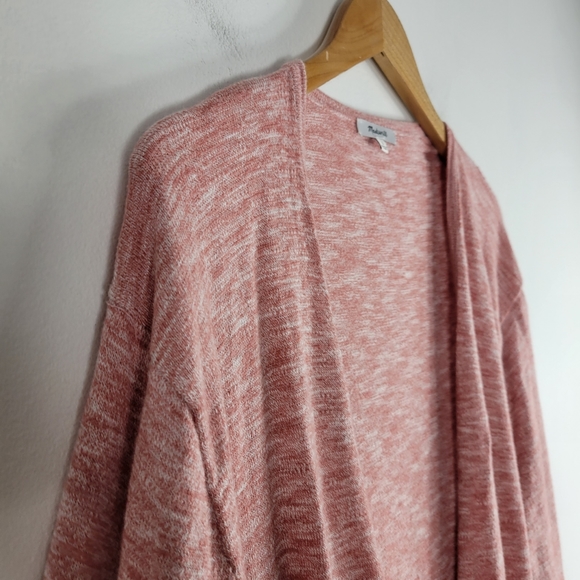 Madewell Summer Ryder Space Dye Heathered Open Front Long Sleeve Knit Cardigan - Picture 5 of 12